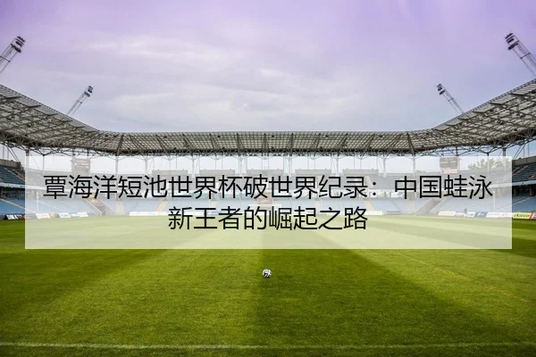 覃海洋短池世界杯破世界纪录：中国蛙泳新王者的崛起之路